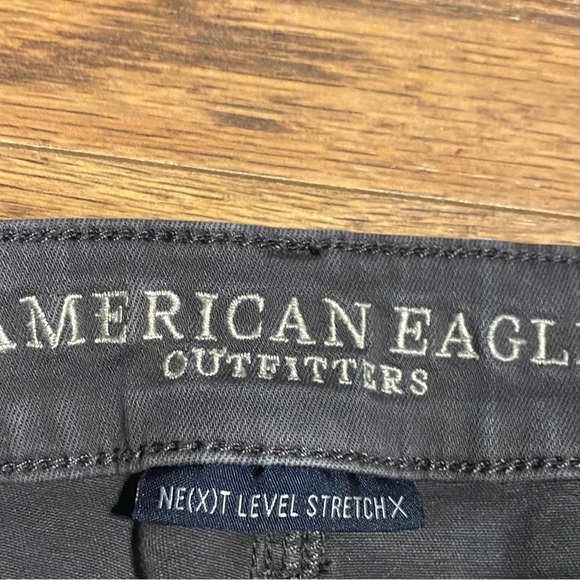 American Eagle Hi-Rise Jegging Crop Gray Denim Size 18 Short - Picture 10 of 10